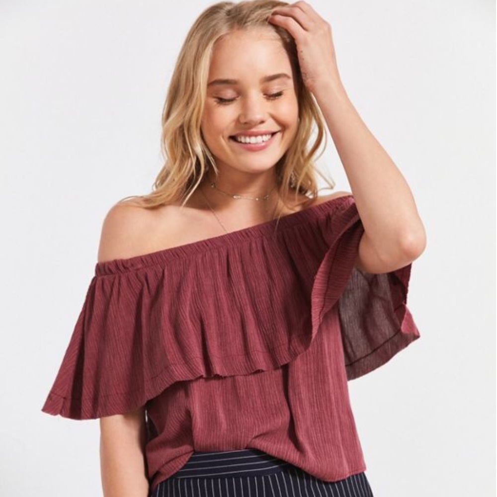 Urban Outfitters Ecote Off The Shoulder Top